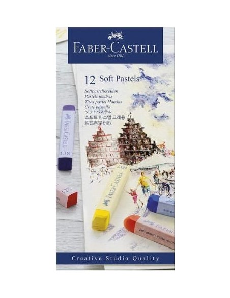 Tizas pastel 12 unidades Faber Castell