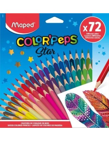 Lapiceros de colores Color'Peps Star pack 72 uds.