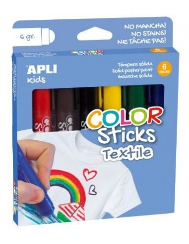 Témpera sólida textil Color Sticks