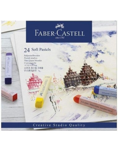 Tizas pastel 24 unidades Faber Castell