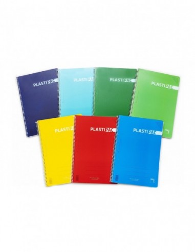 Cuadernos PlastiPAC 80 hojas colores surtidos