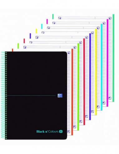 Cuaderno Black & Colors tapa plástico multiasignatura