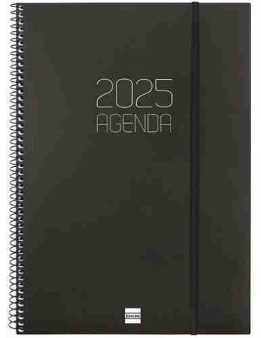 Agenda Semana Vista Opaque E40 Negro 2025