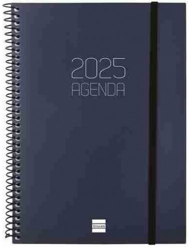 Agenda Semana Vista Opaque E10 Azul Catal  n 2025