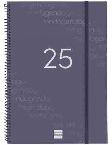 Agenda Semana Vista Year E40 Azul Catal  n 2025