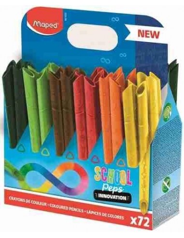 Lapiceros de colores Color Peps Infinity pack escolar 72 uds