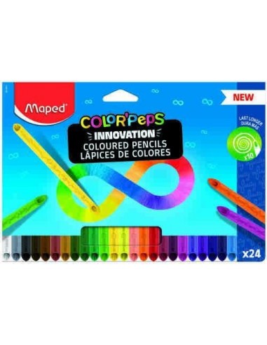 Lapiceros de colores Color Peps Infinity caja de 24 uds