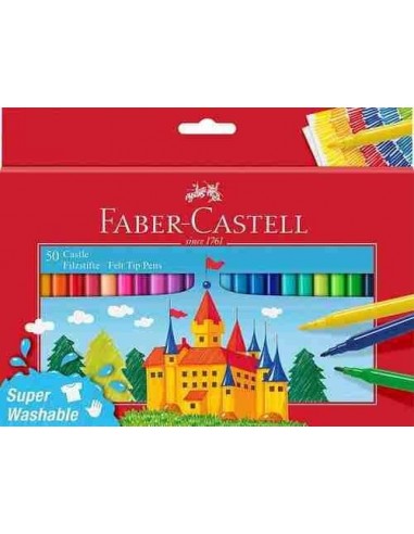 Rotulador escolar Faber Castel 50 uds