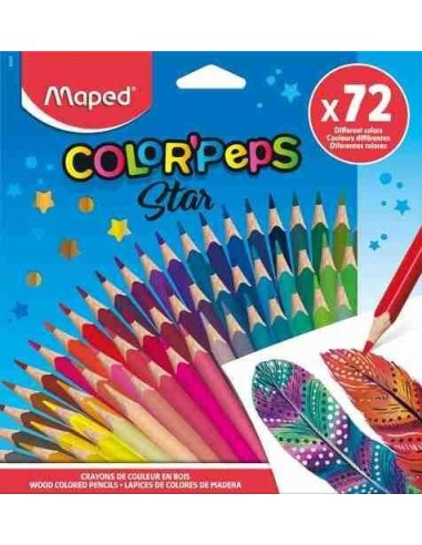 Lapiceros de colores Color Peps Star pack 72 uds