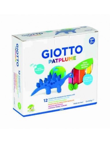 Plastilina Giotto Patplume 12 uds  colores surtidos