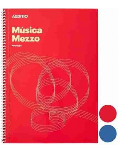 Cuaderno de m  sica Mezzo 12 pentagramas 32 hojas