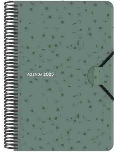 Agenda D  a P  gina Espiral 2025 tapa polipropileno  16 x 23