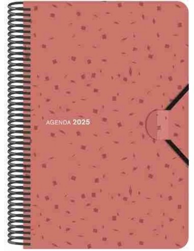 Agenda D  a P  gina Espiral 2025 tapa polipropileno  16 x 23