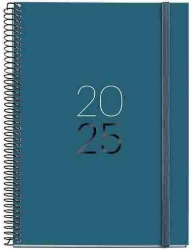 Agenda Semana Vista Espiral Plus cart  n 155 x 213 Calm Ocean 2025