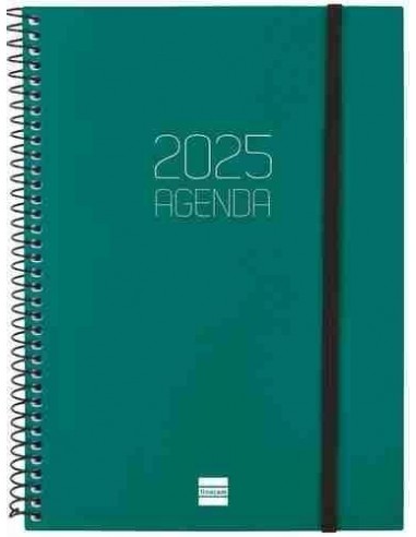 Agenda Semana Vista Opaque E10 Verde Catalán 2025