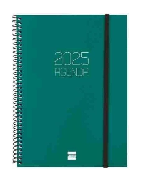 Agenda Semana Vista Opaque E10 Verde Catalán 2025