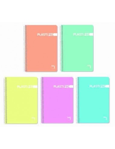 Cuaderno plastiPAC  Pastel 80 hojas