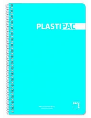 Cuadernos plastiPAC 80 hojas colores unicolor