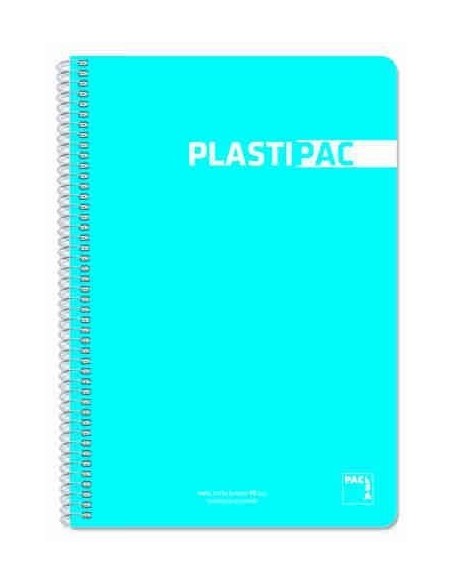 Cuadernos plastiPAC 80 hojas colores unicolor