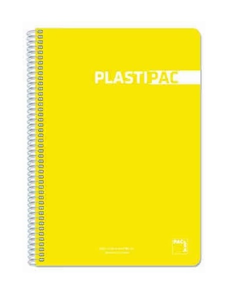 Cuadernos plastiPAC 80 hojas colores unicolor