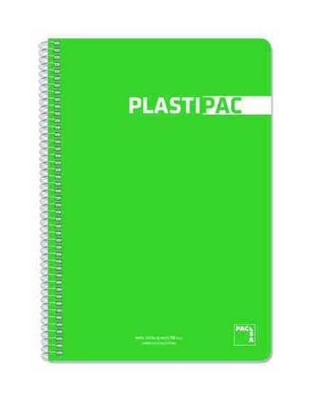 Cuadernos plastiPAC 80 hojas colores unicolor