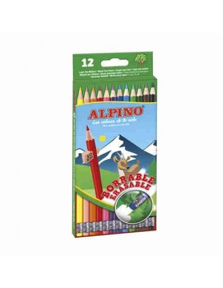 Lapiceros de colores borrables Alpino