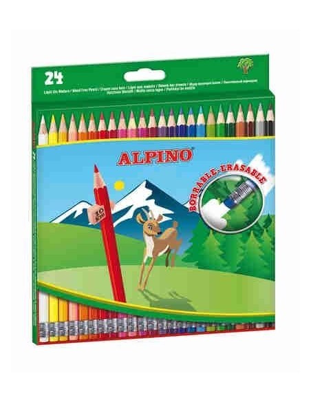 Lapiceros de colores borrables Alpino