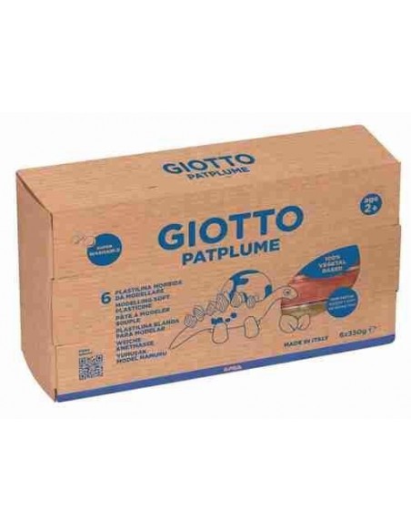 Plastilina Giotto Patplume 6 uds. 350 gramos skin tones