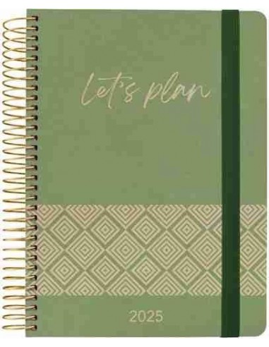 Agenda 25 D/P 15X21 NATURE CONCEPT verde