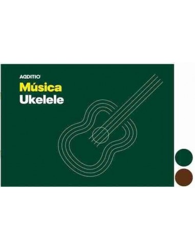 Cuaderno de m  sica Ukelele 4 tetragramas