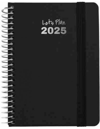 Agenda 25 D P A6 FANCY negro