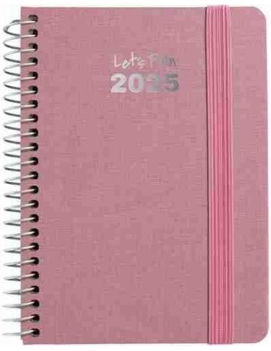 Agenda 25 S V A6 FANCY rosa pastel