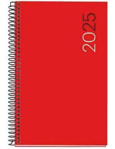 Agenda Semana Vista polipropileno Espiral activa City 117 x 182 rojo Catal  n 2025