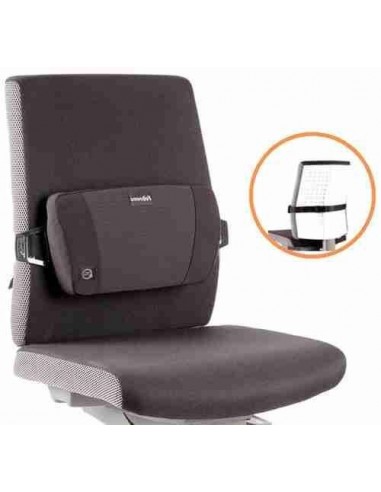 Respaldo Lumbar Foam Fusi  n PlushTouch    Negro