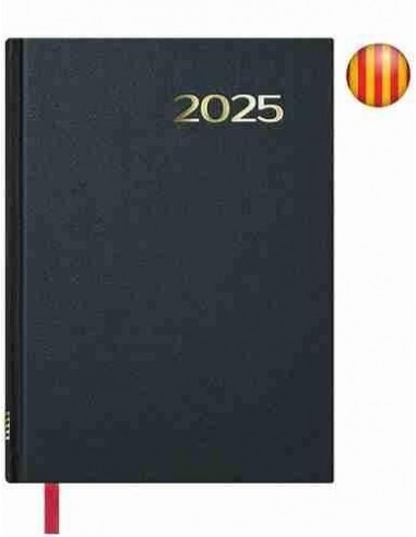 Agenda D  a P  gina Sintex 14x20 Negro Catal  n 2025