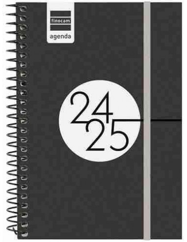 Agenda escolar Finocam Espir Label E8 SVH 24-25 negro