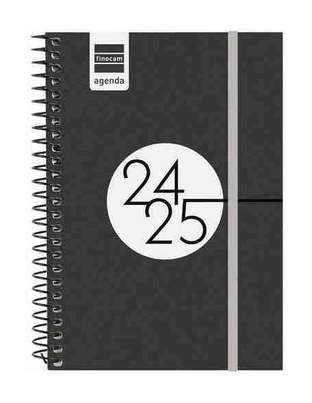 Agenda escolar Finocam Espir Label E8 SVH 24-25 negro