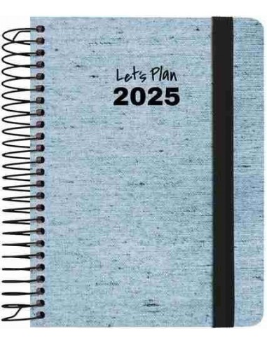 Agenda 25 D/P A6 ECOJEANS azul