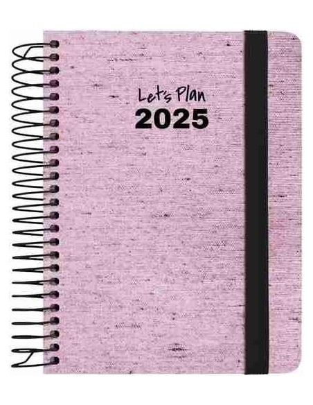 Agenda 25 D/P A6 ECOJEANS rosa