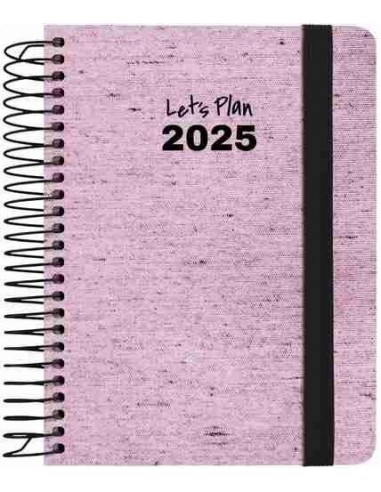 Agenda 25 S/V A6 ECOJEANS rosa