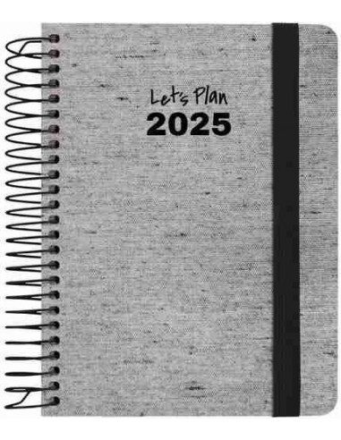 Agenda 25 D/P A6 ECOJEANS negro