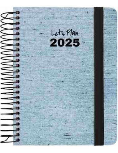 Agenda 25 S/V A6 ECOJEANS azul