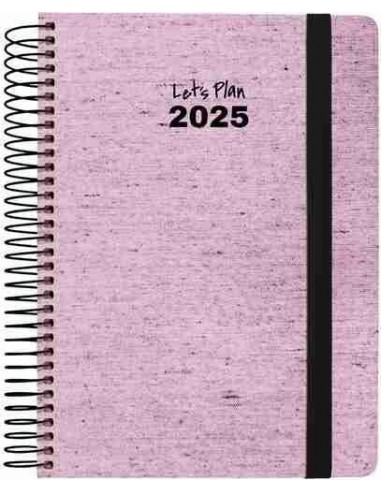 Agenda 25 D/P 15X21 ECOJEANS rosa