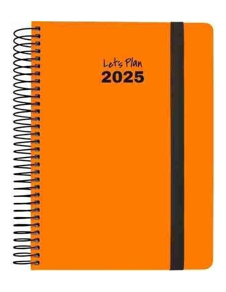 Agenda 25 D/P 15X21 NEON naranja