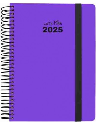 Agenda 25 D P 15X21 NEON violeta