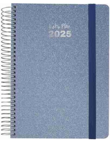 Agenda 25 D/P 15X21 METALLIC azul