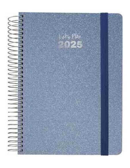 Agenda 25 D/P 15X21 METALLIC azul