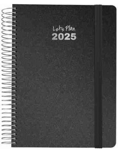 Agenda 25 D/P 15X21 METALLIC negro