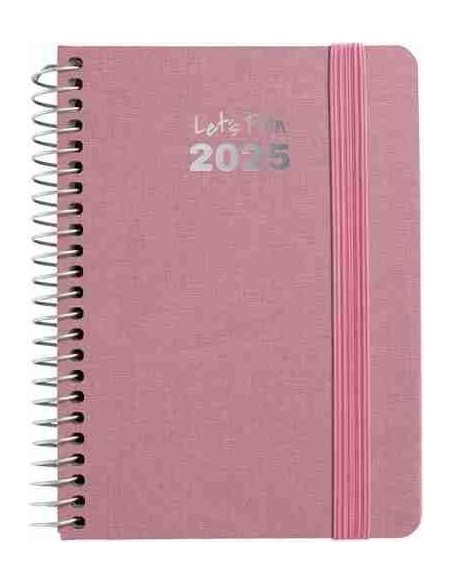 Agenda 25 D/P A6 FANCY rosa pastel