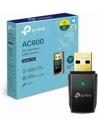 Adaptador inalámbrico Nano USB de doble banda AC600